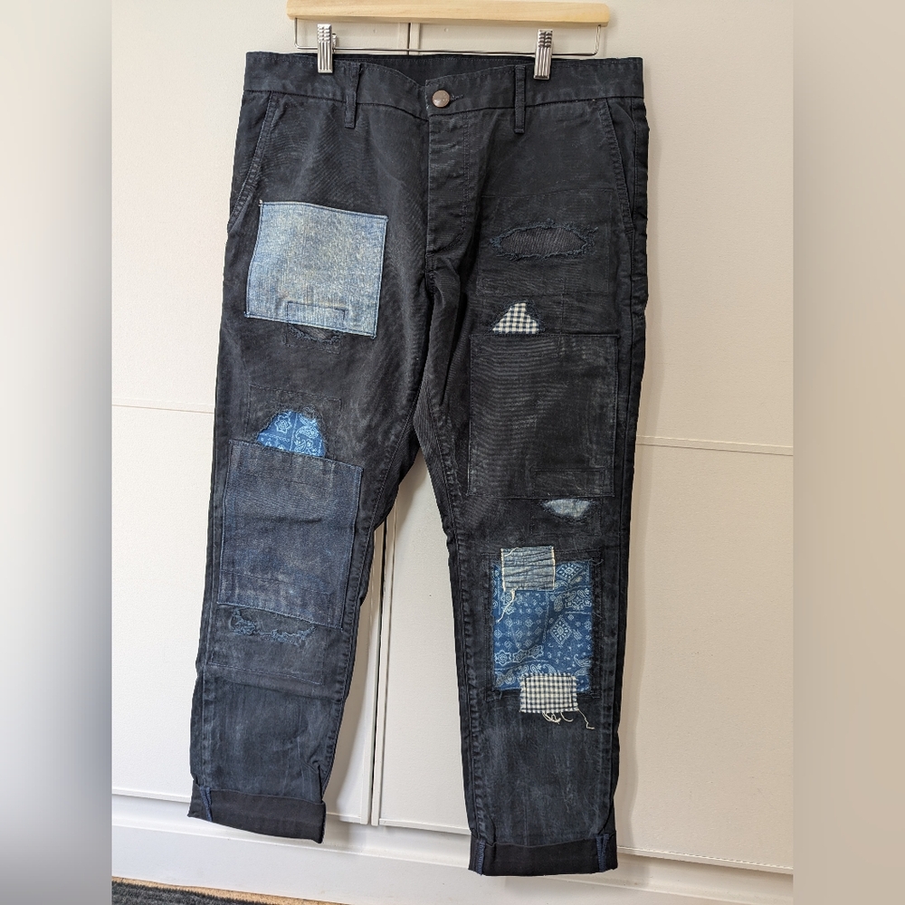Grown&Sewn Men's Patched Pants